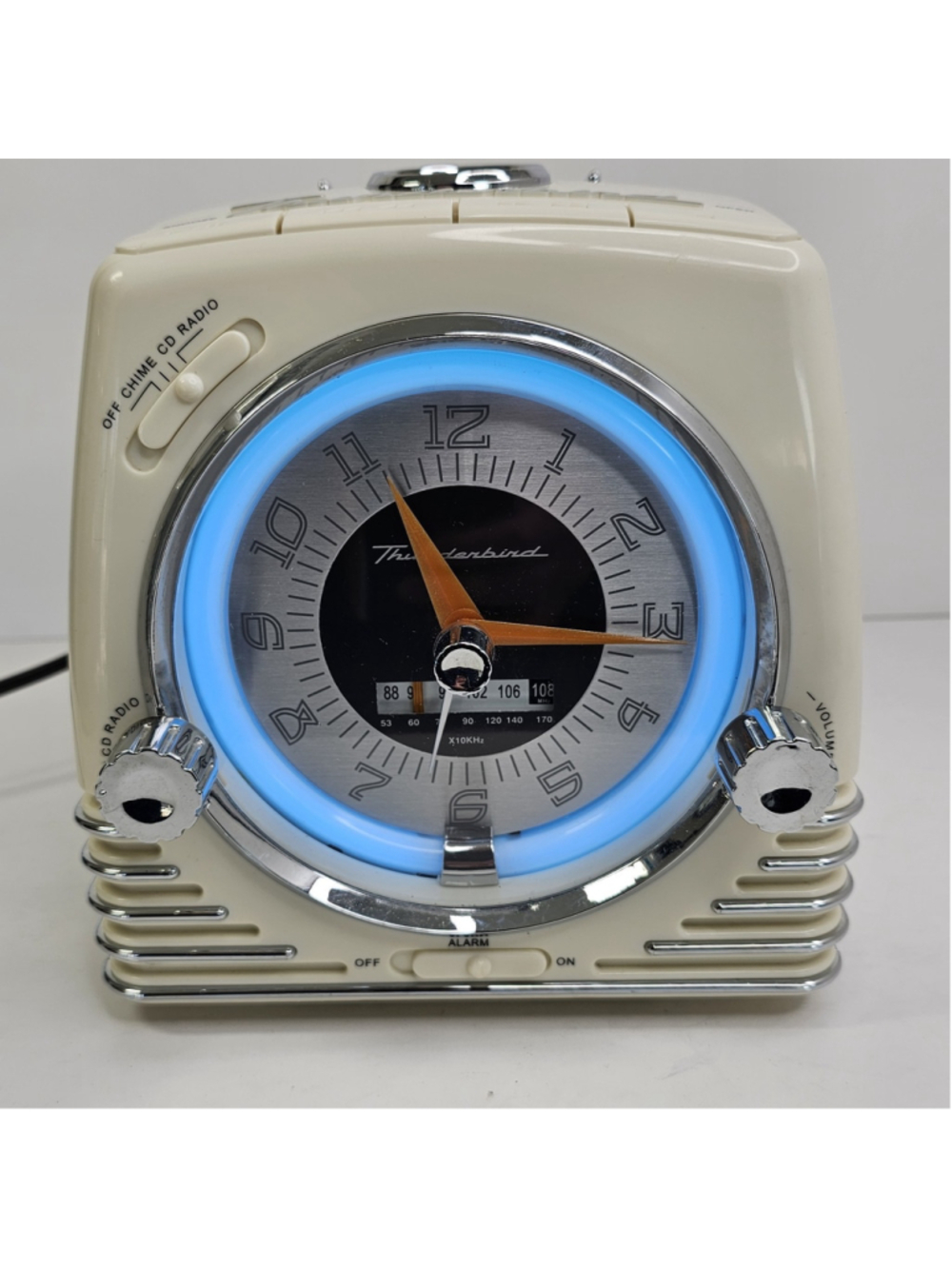Ford Thunderbird TBCDACR CD Alarm Clock Radio Retro Classic Car Working VTG